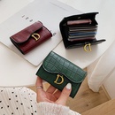 2021 new buckle small wallet short organ Korean prismatic coin purse card bag walletpicture9