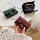 2021 new buckle small wallet short organ Korean prismatic coin purse card bag walletpicture10