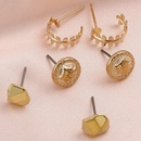 geometric irregular stud earrings 3 pairs  NHHUQ506042picture5