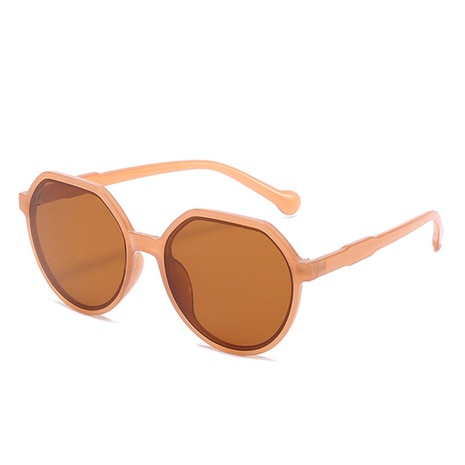 Nuevas gafas de sol con montura redonda, gafas de sol de color caramelo al por mayor NHVM517812's discount tags
