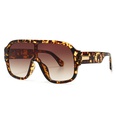 fashion geometric oversized frame sunglasses model conjoined sunglassespicture16