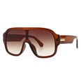 fashion geometric oversized frame sunglasses model conjoined sunglassespicture17