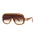 crossborder trend modern retro catwalk conjoined flat top sunglassespicture18