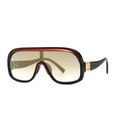 crossborder trend modern retro catwalk conjoined flat top sunglassespicture20