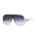 crossborder trend modern retro catwalk conjoined flat top sunglassespicture21