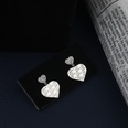 Temperament classic fashion copper diamond heart drop earringspicture4