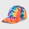 ins tiedye colorful baseball cap Korean version trend cap hiphop curved brim sunshade hatpicture14