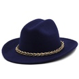 chain accessories cowboy hats fall and winter woolen jazz hats outdoor knight hatspicture27
