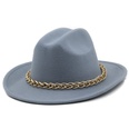 chain accessories cowboy hats fall and winter woolen jazz hats outdoor knight hatspicture28