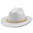 chain accessories cowboy hats fall and winter woolen jazz hats outdoor knight hatspicture29