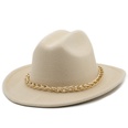 chain accessories cowboy hats fall and winter woolen jazz hats outdoor knight hatspicture31