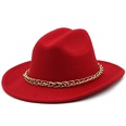 chain accessories cowboy hats fall and winter woolen jazz hats outdoor knight hatspicture34