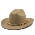 chain accessories cowboy hats fall and winter woolen jazz hats outdoor knight hatspicture38