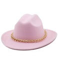 chain accessories cowboy hats fall and winter woolen jazz hats outdoor knight hatspicture43