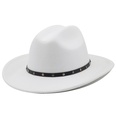 Belt accessories cowboy hats fall and winter woolen jazz hats outdoor knight hatspicture30
