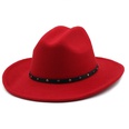 Belt accessories cowboy hats fall and winter woolen jazz hats outdoor knight hatspicture35