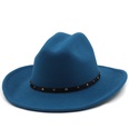 Belt accessories cowboy hats fall and winter woolen jazz hats outdoor knight hatspicture36