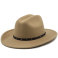 Belt accessories cowboy hats fall and winter woolen jazz hats outdoor knight hatspicture39
