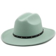 Belt accessories cowboy hats fall and winter woolen jazz hats outdoor knight hatspicture42