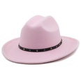 Belt accessories cowboy hats fall and winter woolen jazz hats outdoor knight hatspicture44