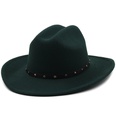 Belt accessories cowboy hats fall and winter woolen jazz hats outdoor knight hatspicture45