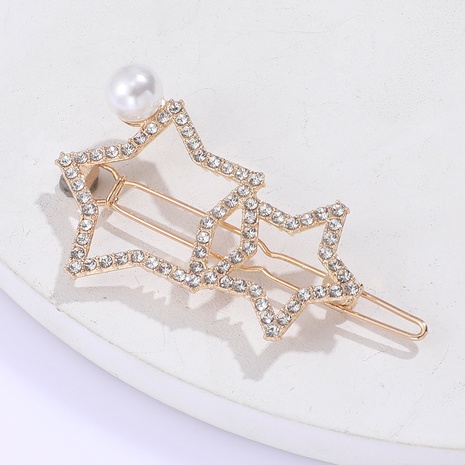 shining exquisite hollow star shape fashion ladies hairpin accessories's discount tags