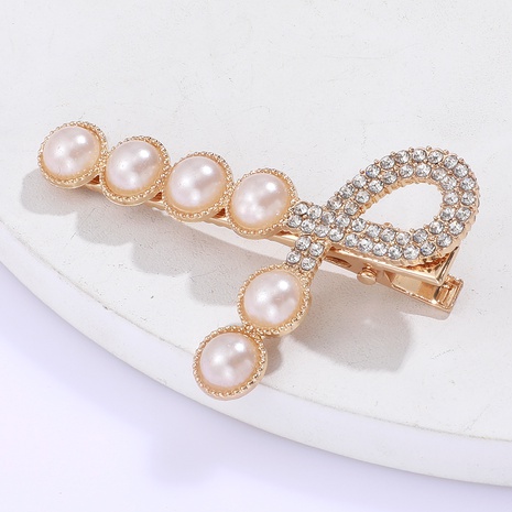 girl lady dating rhinestone studded pear knot exquisite jewelry hairpin's discount tags
