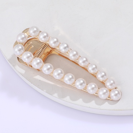exquisite pearl inlaid hairpin fashion lady princess hairclip's discount tags