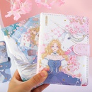 50K Cartoon Girl Unicorn Leather Magnetic Buckle Book Creative Notebook Hand Ledgerpicture21