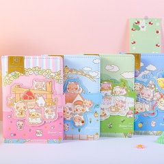 32K Magnetic Buckle Cute Cartoon Hand Ledger Student Notebook Wholesale