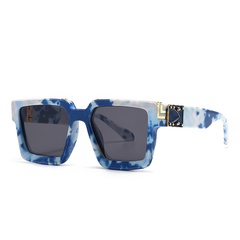 retro cloud print sunglasses modern blue sky white clouds sunglasses