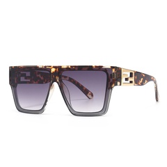 square trend retro fashion catwalk sunglasses modern flat top sunglasses