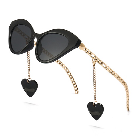 cat-eye narrow modern retro rope decoration sunglasses fashion catwalk sunglasses's discount tags