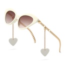 cateye narrow modern retro rope decoration sunglasses fashion catwalk sunglassespicture16