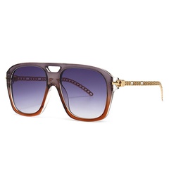 fantasy color big frame modern charm sunglasses fan chain sunglasses