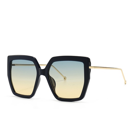 lunettes de soleil à grand cadre et charme rétro en métal rétro's discount tags