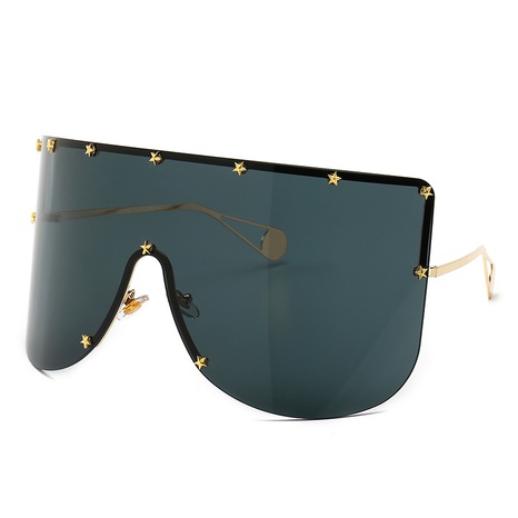 lunettes de soleil miroir pare-soleil décoratif cinq étoiles surdimensionnées en forme de masque's discount tags