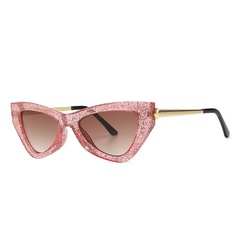 posters catwalk butterfly-shaped trend modern retro narrow sunglasses