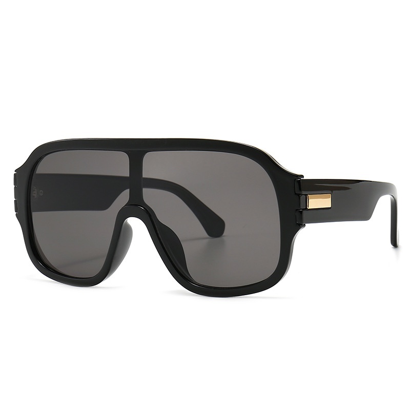fashion geometric oversized frame sunglasses model conjoined sunglasses