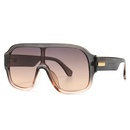 fashion geometric oversized frame sunglasses model conjoined sunglassespicture12