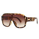fashion geometric oversized frame sunglasses model conjoined sunglassespicture14