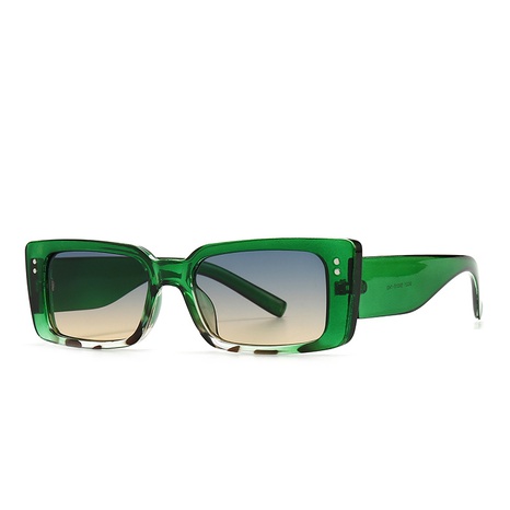 new modern retro square frame narrow rivet sunglasses's discount tags