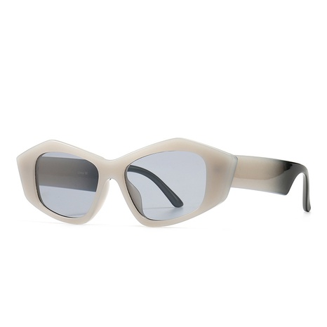 retro sunglasses geometric contrast color wide-leg sunglasses wild trend sunglasses's discount tags