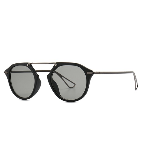 new style retro round frame thin leg leopard geometric sunglasses's discount tags