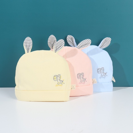 Newborn hat autumn and winter new cute cartoon pony embroidery hat's discount tags