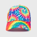 ins tiedye colorful baseball cap Korean version trend cap hiphop curved brim sunshade hatpicture9