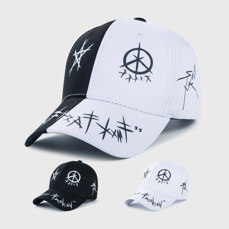 Gorras de béisbol de algodón con personalidad hip-hop de moda europea y americana gorras de protección solar al por mayor's discount tags