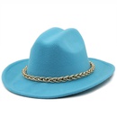 chain accessories cowboy hats fall and winter woolen jazz hats outdoor knight hatspicture21