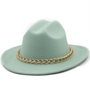 chain accessories cowboy hats fall and winter woolen jazz hats outdoor knight hatspicture25
