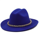 chain accessories cowboy hats fall and winter woolen jazz hats outdoor knight hatspicture24